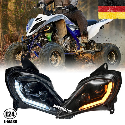 E-Zertifizierung LED Scheinwerfer für Yamaha Raptor 700 700R 350 YFZ 450 Blinker