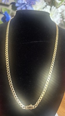 18k real gold monaco chain