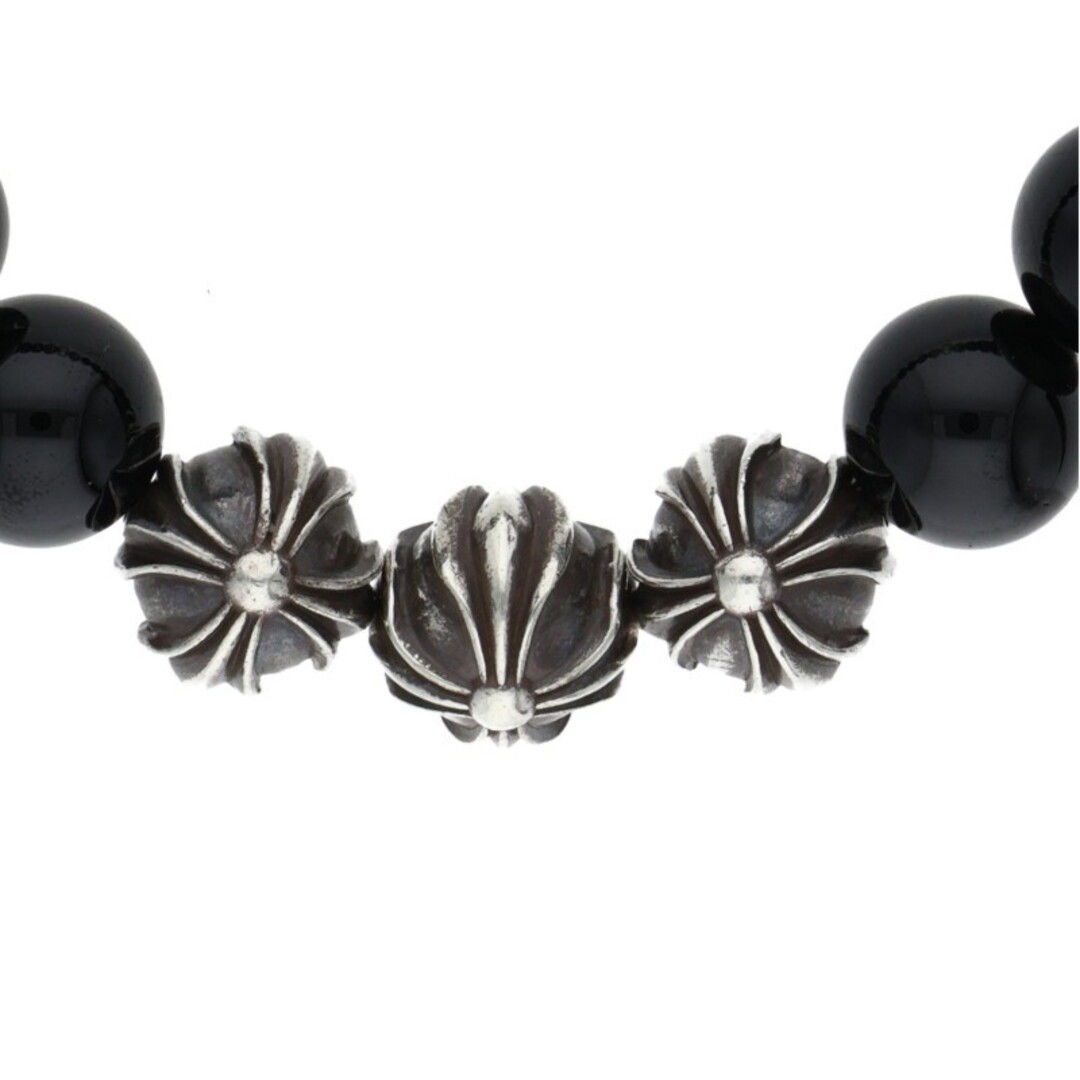 Chrome Hearts 10mm BEAD Bracelet BEAD8 Black Tourmaline Men Used 645f015f4324f6a thumbnail 6