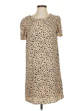 She + Sky Women Brown Casual Dress S