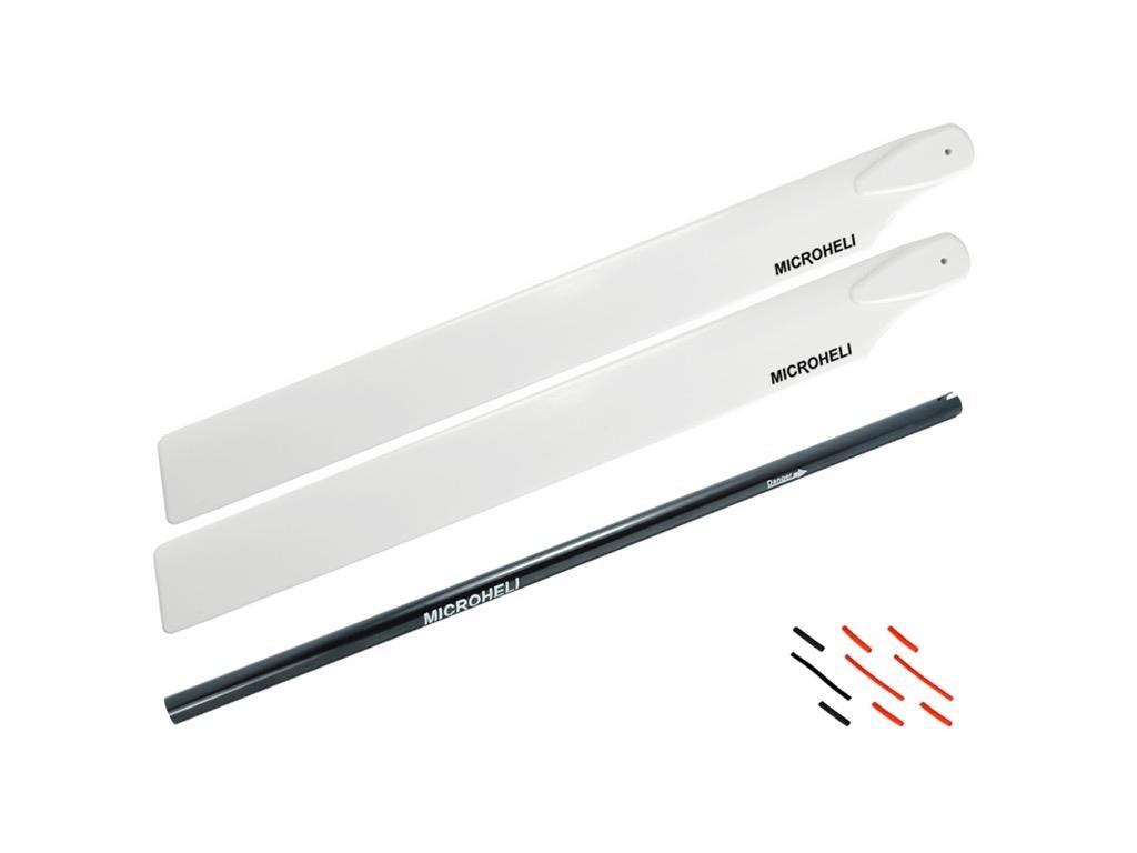 Aluminium Tail Boom W/250mm Main Blade Extension Combo (Black) : MH-230S-TMCB