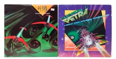 Petra Not of this World & Captured in Time & Space Vinyl Records with Autographs