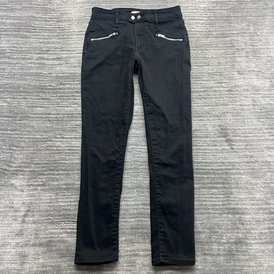 Levi's 721 Jeans Size 28 Womens High Rise Skinny Black Denim
