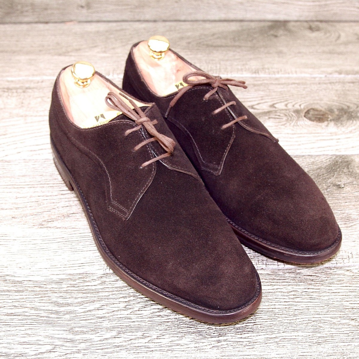 $695 Arthur Beren GRAVATI Blucher 9.5 N Narrow Brown Suede  display picture 2