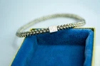JOHN HUMPHRIES VINTAGE MIGNON FAGET HALO BRACELET STERLING SILVER SIZE MEDIUM
