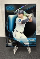 2026 Topps Chrome Black Baseball #27 Jakob Marsee Rookie Blue Refractor /150