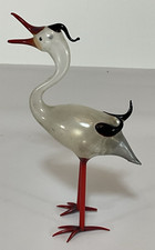 Rare Vintage Blown MERCURY Glass Bimini CRANE Bird Stork Germany Label