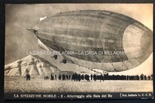 CARTOLINA LA SPEDIZIONE NOBILE Atterraggio alla Baia del re ANNO 1928 - fp - Vg