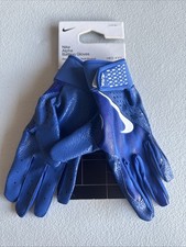 Nike Alpha Batting Gloves Youth Unisex Blue/Blue/White Youth Small  INV307 