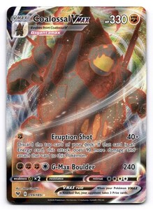pokemon card coalossal Coalossal VMAX Secret Rare holo 2020 Pokémon 189/185