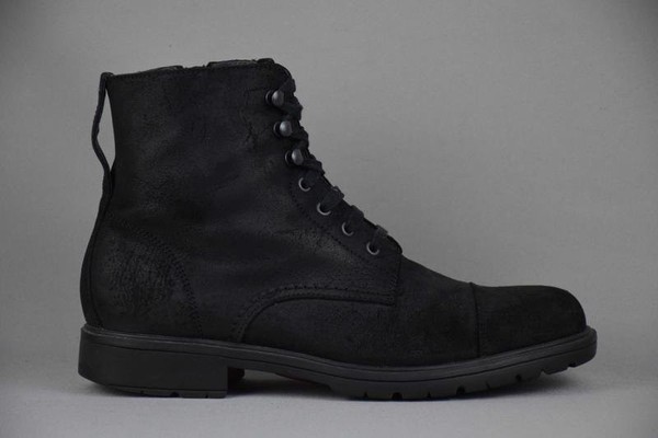 Men Camper Boots Black Suede 42