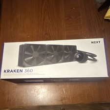 Kraken NZXT 360mm AIO CPU Liquid Cooler, 3x120 fans RL-KN360-B1-360mm