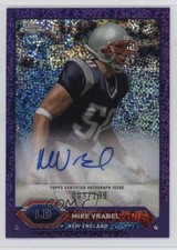 2023 Composite Topps Chrome Auto Purple Speckle Refractor 9/199 Mike Vrabel