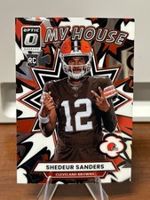 2025 Panini Donruss Optic Shedeur Sanders My House rookie football card