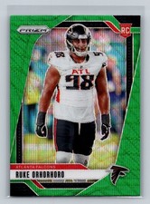 2024 Panini Prizm #386 Ruke Orhorhoro Green Wave RC NFL Atlanta Falcons