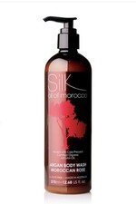 SILK OIL OF MOROCCO ARGAN BODY WASH ‘MORROCAN ROSE’ 375ML BRAND NEW