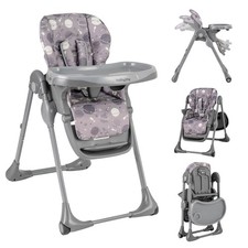 Folable High Chair w/ Detachable Cushion, High Chair for Babies and Toddlers