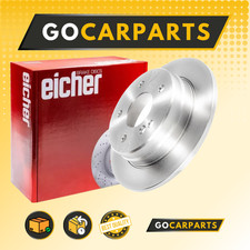Image of FOR Mercedes C-Class C 220 D 1993>2000 259 mm Rear BRAKE DISCS X2 Solid EICHER