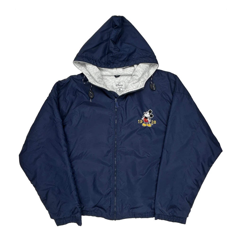 Mickey Mouse Disney Graphic Windbreaker - XL Blue Nylon