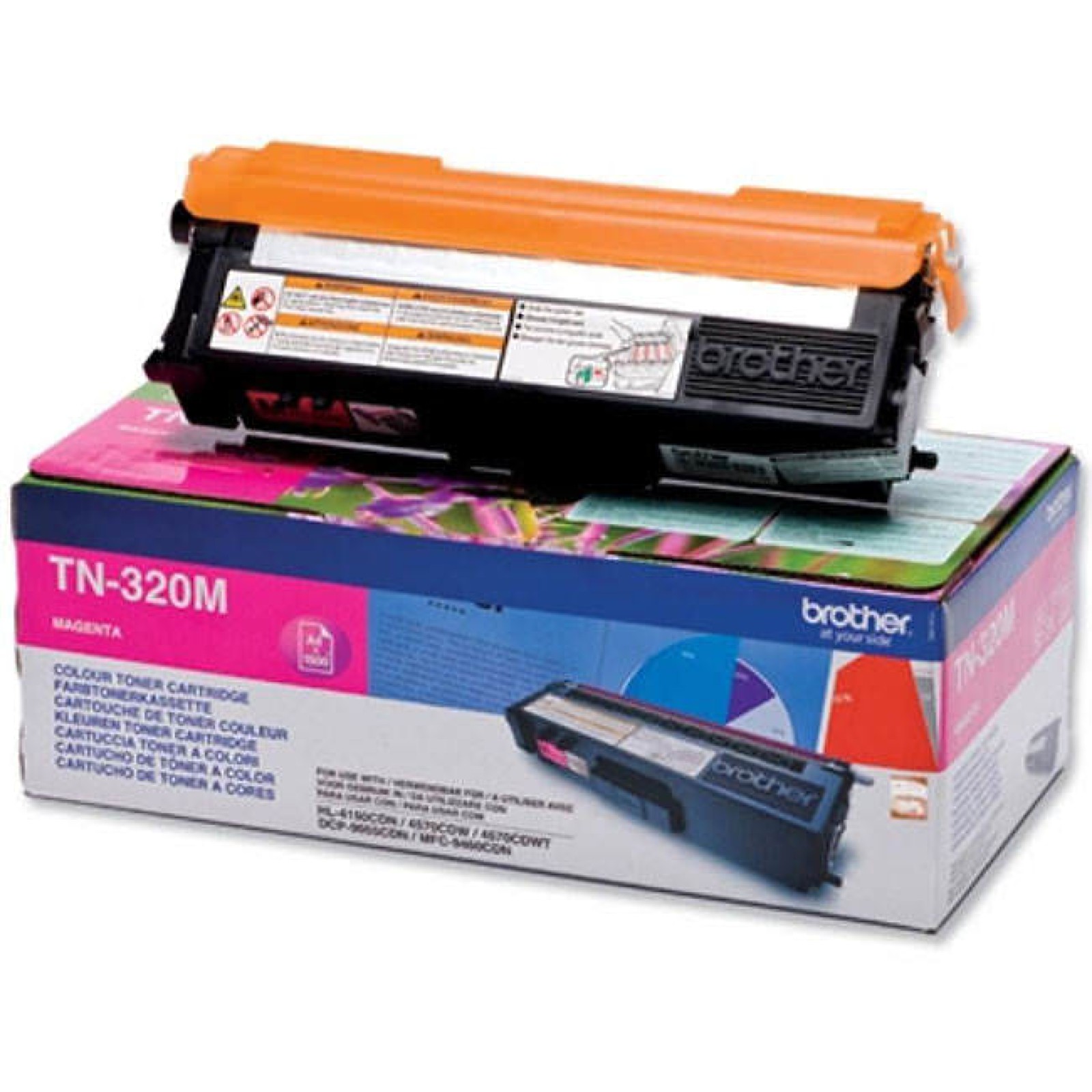 Original Brother TN-320M Magenta Toner Cartridge (TN320M)