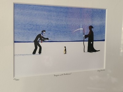 GREG STONES ''PENGUIN WITH PROBLEMS'' LIMITED EDITION HAND SIGNED SERIGRAPH