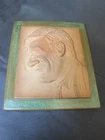 Vintage Frankoma Pottery Will Rogers Plaque Signed STH St Clair Homer Prairie