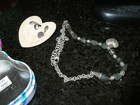 Brighton Free Spirit Earrings Necklace Gray Stone Tin Box Heart — photo 3