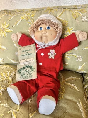VTG Cabbage Patch Kids Doll Coleco Boy Birth Certificate Xavier Roberts