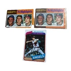 Nolan Ryan Vintage Lot Of 3 Cards 1975 1980