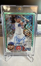 2023 Topps Chrome - Rookie Autographs Esteban Quiroz #RA-EQ Aqua Wave Refractor