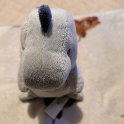 F&F Tesco blau/grau Dinosaurier Plüschtier Kuscheltier Beanie Fred Flo Teddy