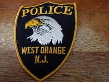 vintage WEST ORANGE NEW JERSEY collectible obsolete shoulder  PATCH BX Y#4