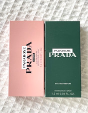 2X Prada Paradigme  Paradoxe Intense EDP Mens  Womens Spray Samples .04 Fl Oz