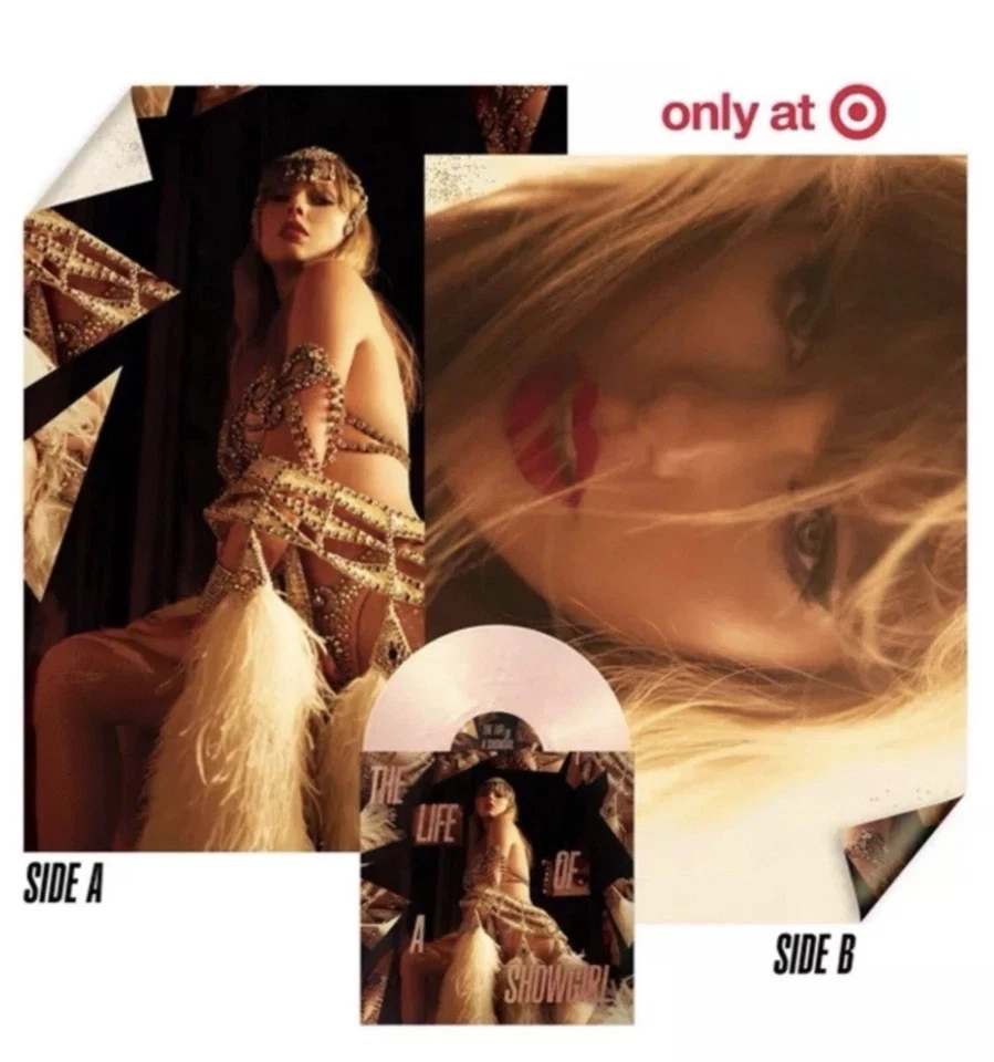 Taylor Swift The Life Of A Showgirl Pink Shimmer Vinyl *SEALED* - Image 2 of 4