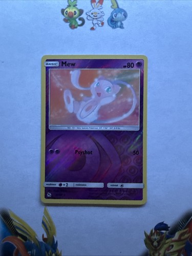 Mew Rev Reverse Holo SM Hidden Fates Pokemon NM 32/68 Sun & Moon