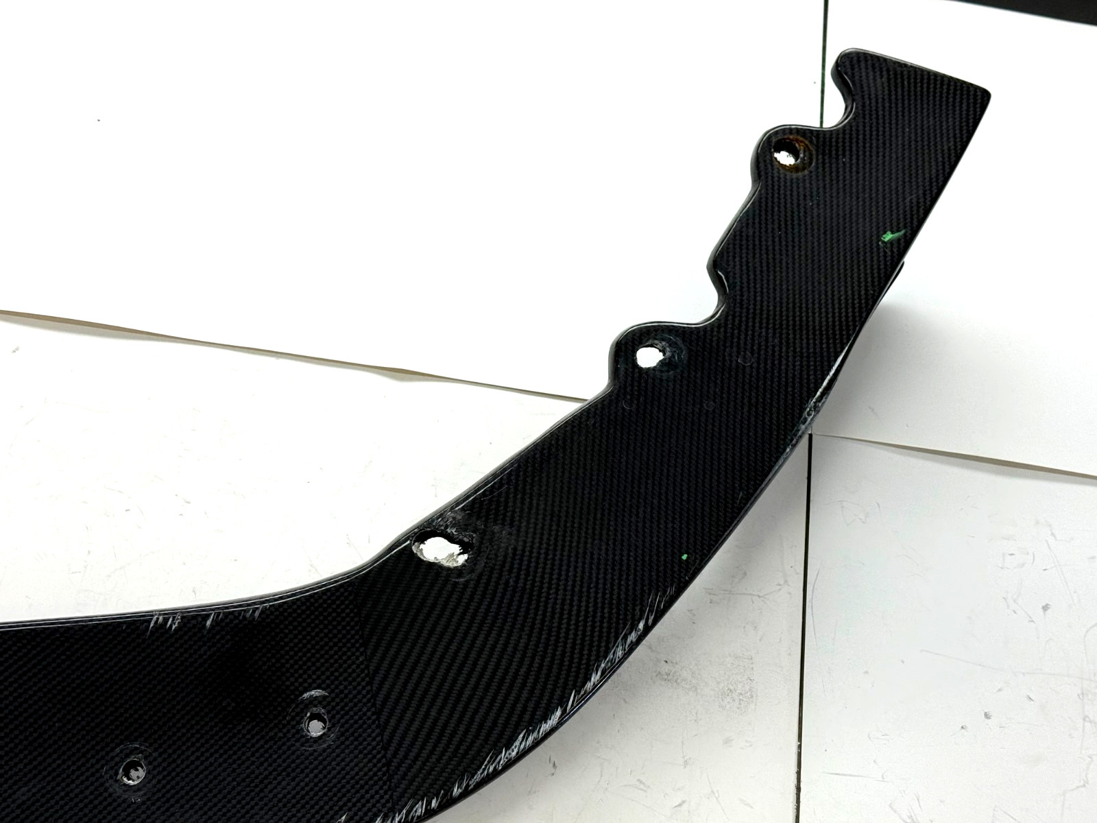 10-15 FERRARI 458 SPIDER ITALIA CARBON FIBER BUMPER LOWER SPOILER SPLITTER LIP