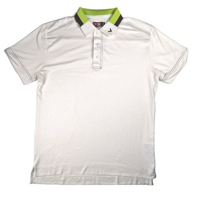 Callaway Opti-Dri Golf Poloshirt Herren L weiß feuchtigkeitsableitend V Swing Tech