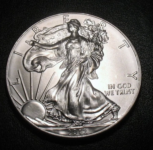 2012 American Silver Eagle ASE $1  One Troy Ounce Oz .999 Fine Bullion MS BU UNC