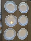 6 Vintage MacBeth Evans Monax Petalware 9 1/8” Dinner Plate 1930's R3B3-H