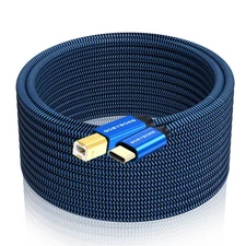 USB to B Printer Cable 20ft, High Speed USB Printer Cord with Printers, Scann...