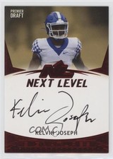 2021 Sage Premier Draft Next Level Auto Red Kelvin Joseph #21NL-KJ Auto 2b2