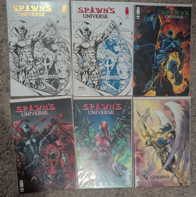 #ad Spawn#x27;s Universe #1 2021 Variant Lot of 6 Sketch Incentives Mcfarlane Campbell $125.00