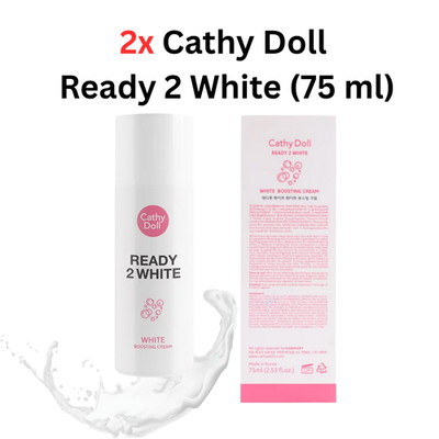2x Cathy Doll Ready 2 White 75 ml for Boosting Cream White Bright Moisture Pore-