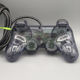 Sony PlayStation 2 PS2 Dualshock Controller Smoke Transparent Clear Gray- Tested