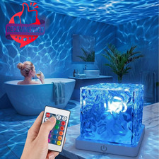 Rechargeable Ocean Wave Projector Light, 16 Color Changeable  Dimmable...