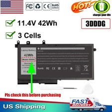 Battery 3DDDG for Dell Latitude E5280 E5480 E5580 Precision 15 3520 3530 42Wh
