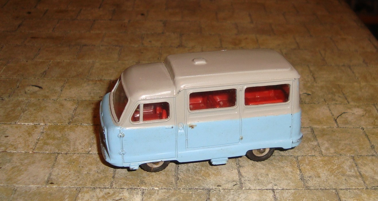 DINKY TOYS - STANDARD ATLAS KENEBRAKE KENEX  MINIBUS VAN #295  -PLAYWORN UNBOXED