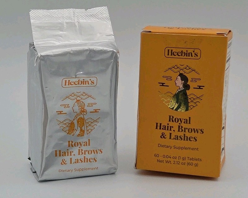 Heebin's Royal Hair, Brows & Lashes Dietary Supplement 60 Tablets 1 Gram New (2)