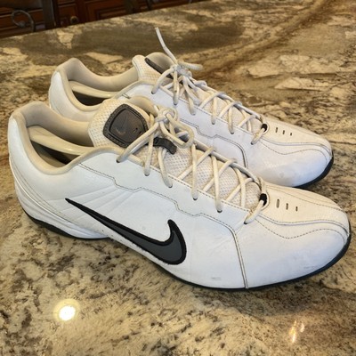 Nike Air Affect III 2010 Leather 386493-103 Mens White Black Sneakers Size 12