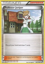Professor Juniper - 101/114 - Uncommon (Near Mint) Black and White - Trainer - S